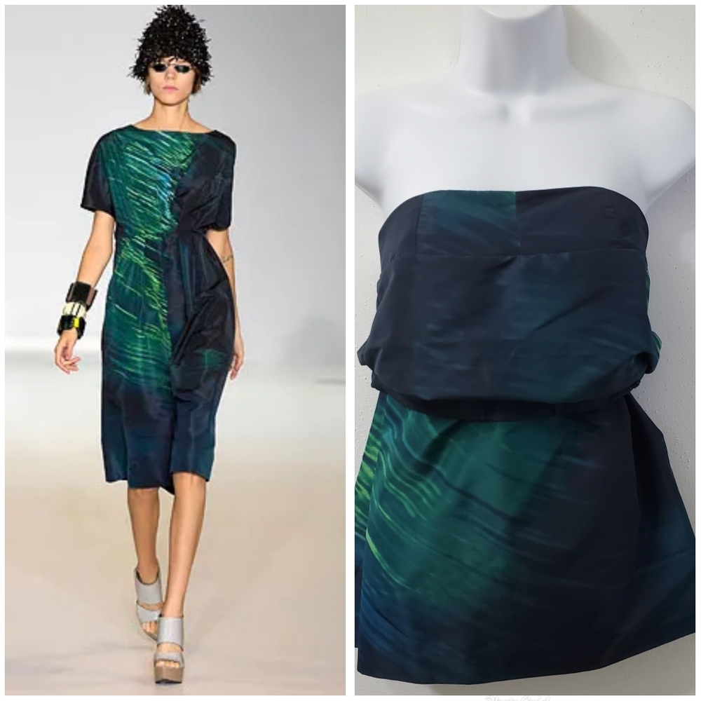 NWOT Marni Silk Strapless Top
